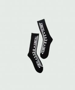 Tulones Black Currency Collector Currency Symbol Socks