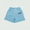 Sky Blue Tulones Staple Logo Track Shorts Bottoms