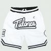 Bottoms White & Black Tulones Basketball Shorts