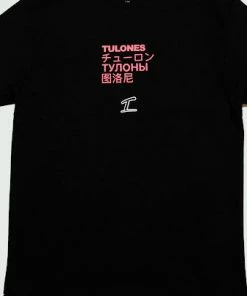 Tops Black & Pink Tulones Translation T- Shirt