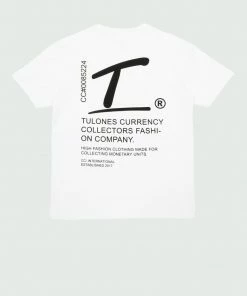 Tulones White & Black T Underline High Fashion T-Shirt Tops