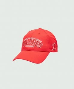 Red Tulones Staple Logo Dad Hat Hats