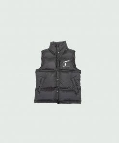 Tulones Black T Underline Bubble Vest Tops