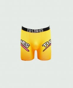 Yellow Tulones Double Arch Logo Briefs Accessories