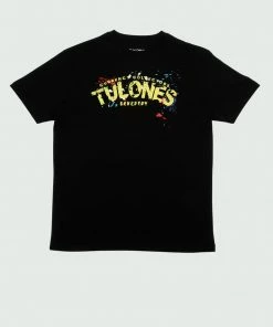 Black Paint Splash Tulones Logo T-Shirt
