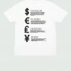 Tulones White & Black Currency Collector Worldwide T-Shirt